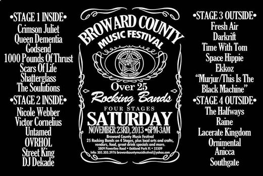 Scars of Life — The Broward County Music Festival, November 23, 2013