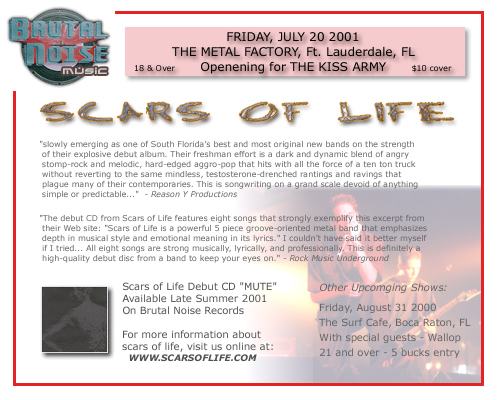 Scars of Life — flyers