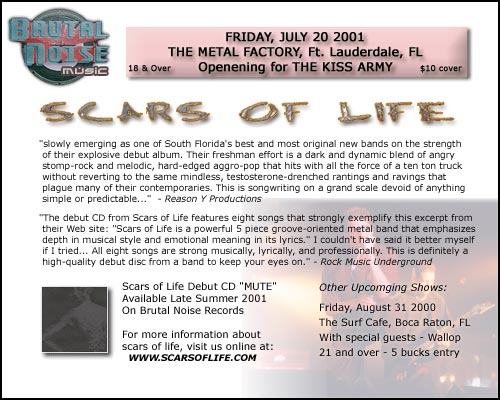 Scars of Life — flyers